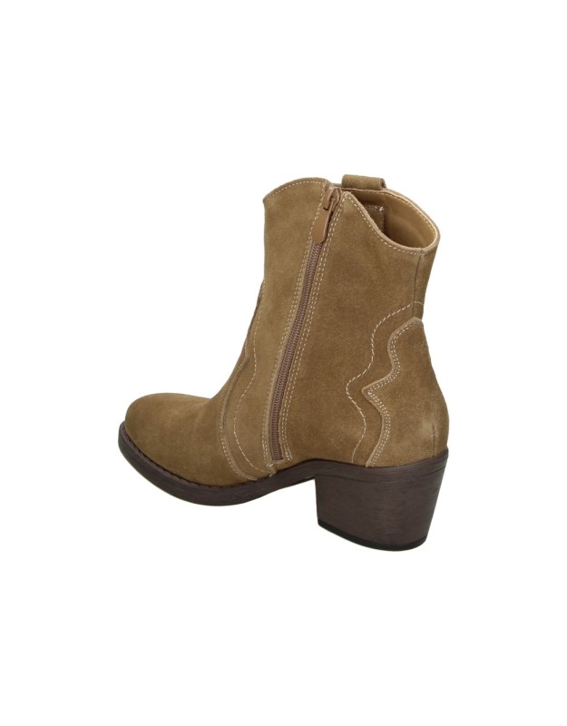 Botines Cowboy EVA PARIS para Mujer en color Camel 27976