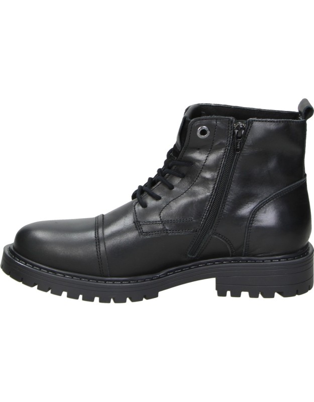 Botines de Piel JACK & JONES para Hombre en Color Negro 12258045
