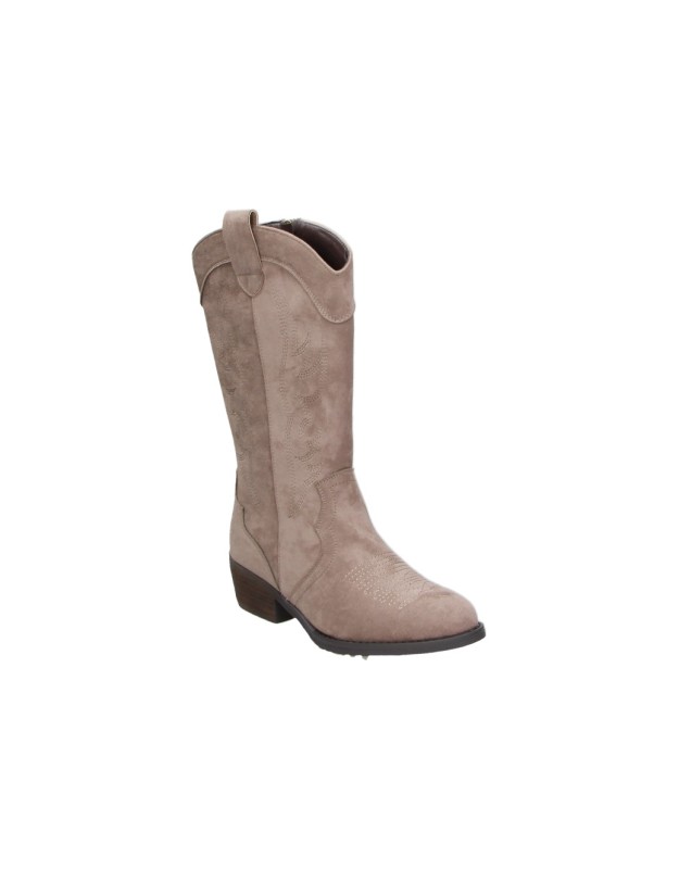 Botas Cowboy SKASUAL altas para Mujer color Beige SKASUAL 1348