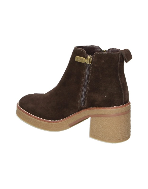 Botines BONAVENTURE con Tacón Efecto Ante para Mujer color Marrón B773-8