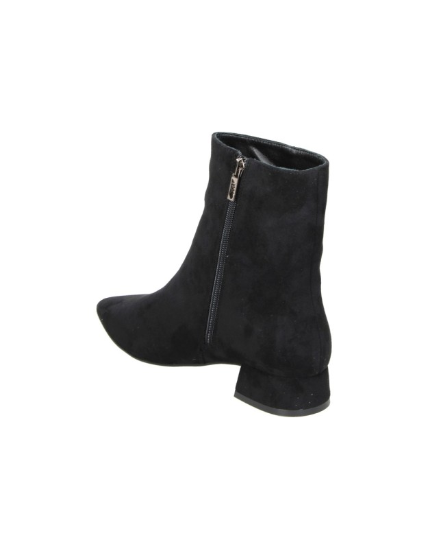 Botines XTI de Tacón Bajo con Punta Fina para Mujer color Negro 146514