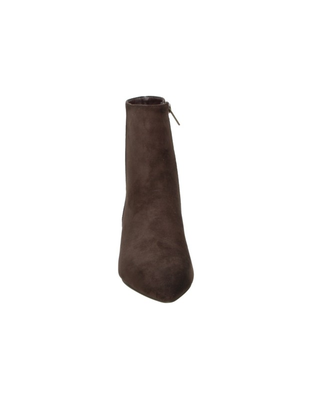 Botines XTI de Tacón Bajo con Punta Fina para Mujer color Marrón 146514