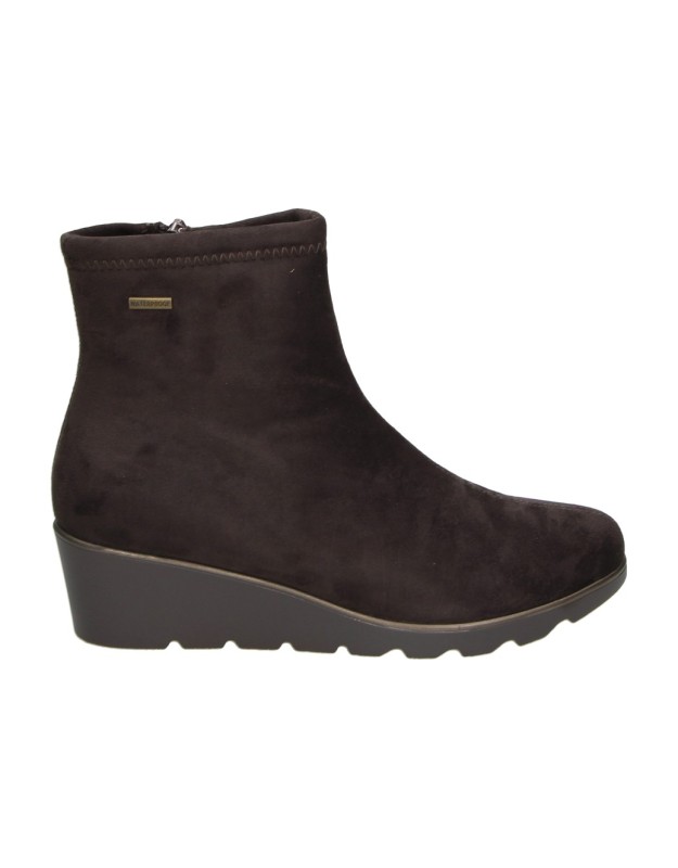Botines CALZAZUL-FLEX Waterproof con Cuña para Mujer color Marrón 93071