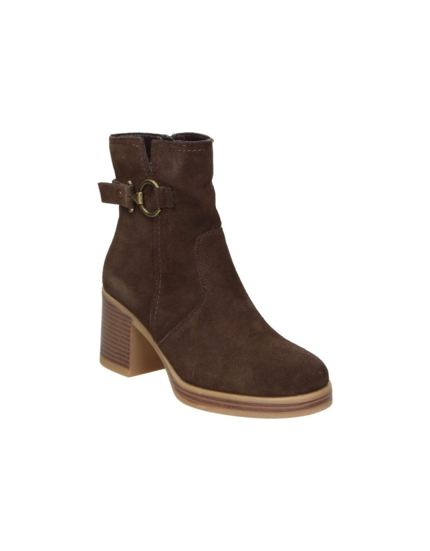 Botines MARILA con Tacón para Mujer en color Marrón TEJA