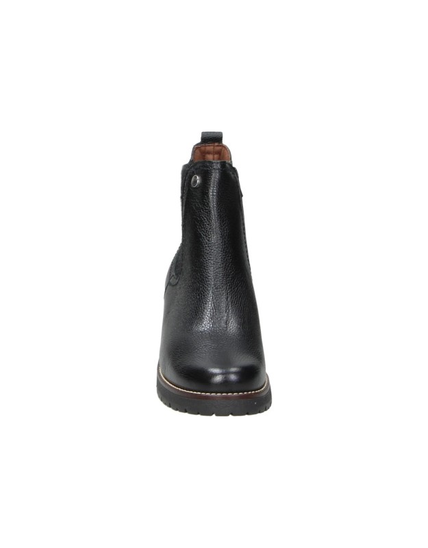 Botines con tacón de Piel PITILLOS para Mujer en Color Negro 20523