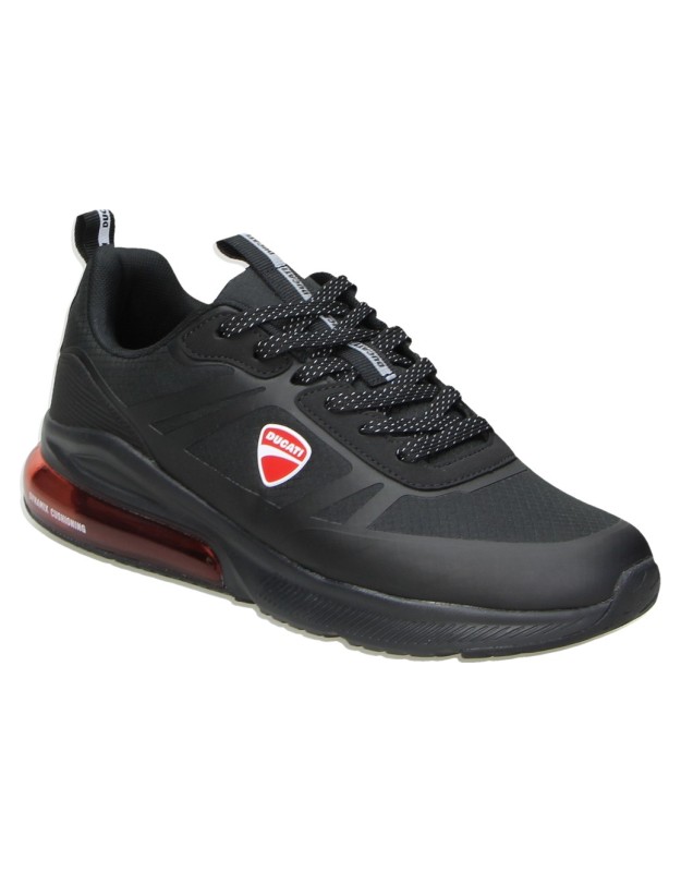 Zapatillas DUCATI Dash para Hombre color negro y Detalles Rojos