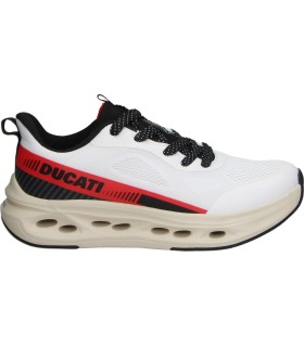 Zapatillas DUCATI Airlift para Hombre en Blanco y Detalles en Rojo, Beige y Negro