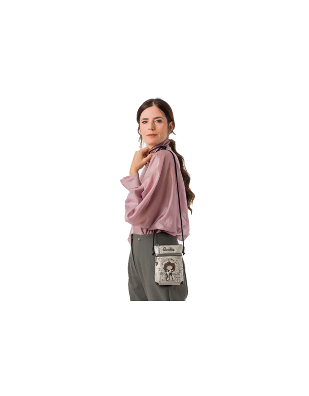 Bolso Bandolera ANEKKE para Mujer Multicolor con Ilustración Frontal 43803-904