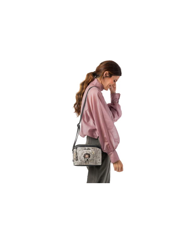 Bolso Bandolera ANEKKE para Mujer Multicolor con Ilustración Frontal 43803-258