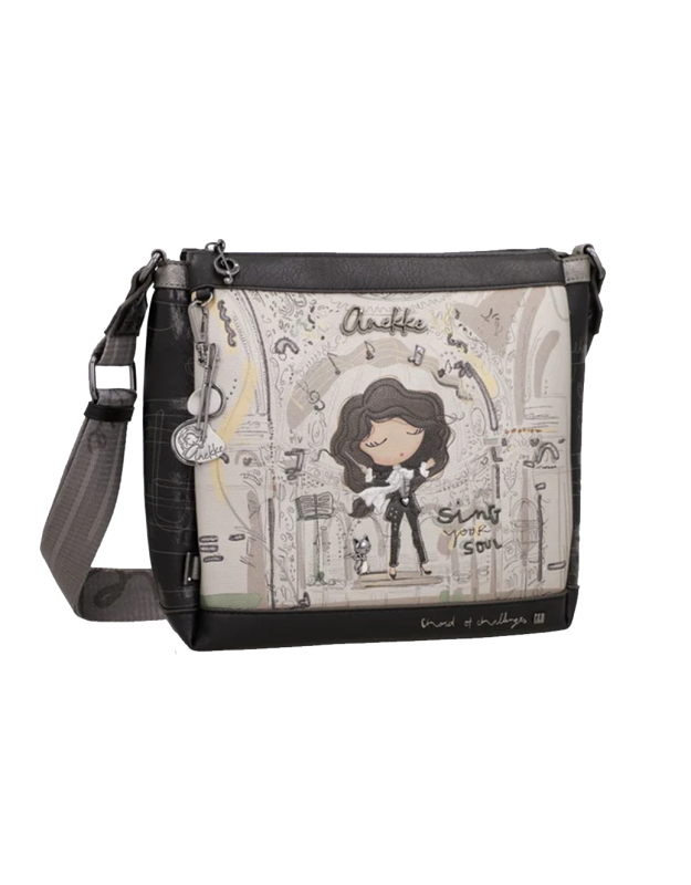 Bolso Bandolera ANEKKE para Mujer Multicolor con Ilustración Frontal 43803-039