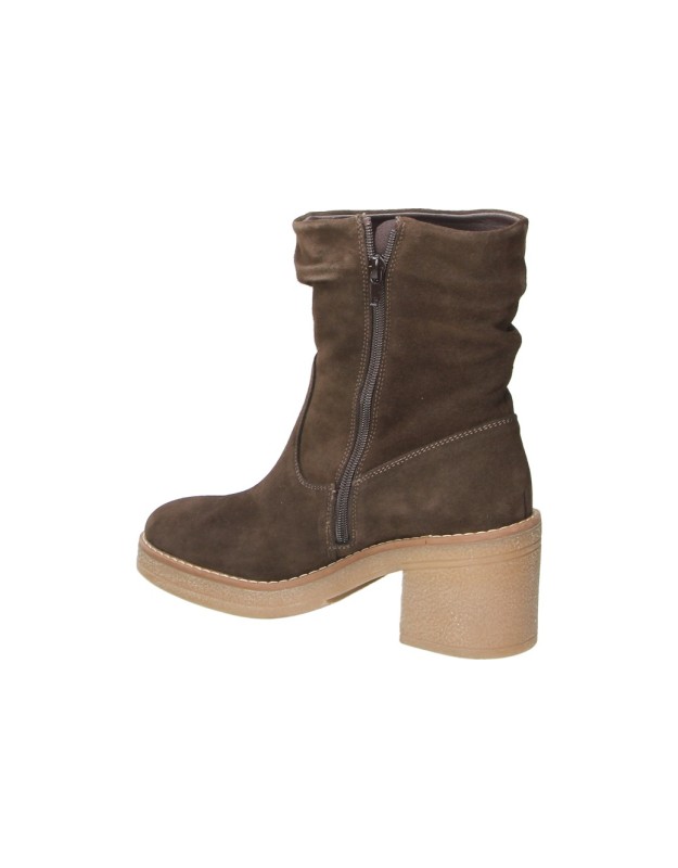 Botines de Piel MARILA Rima para Mujer en Color Marrón Oscuro