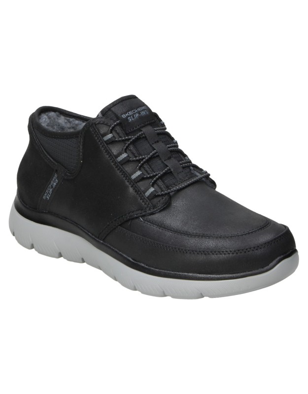 Zapatillas color negro de slip ins SKECHERS 232927-bkcc