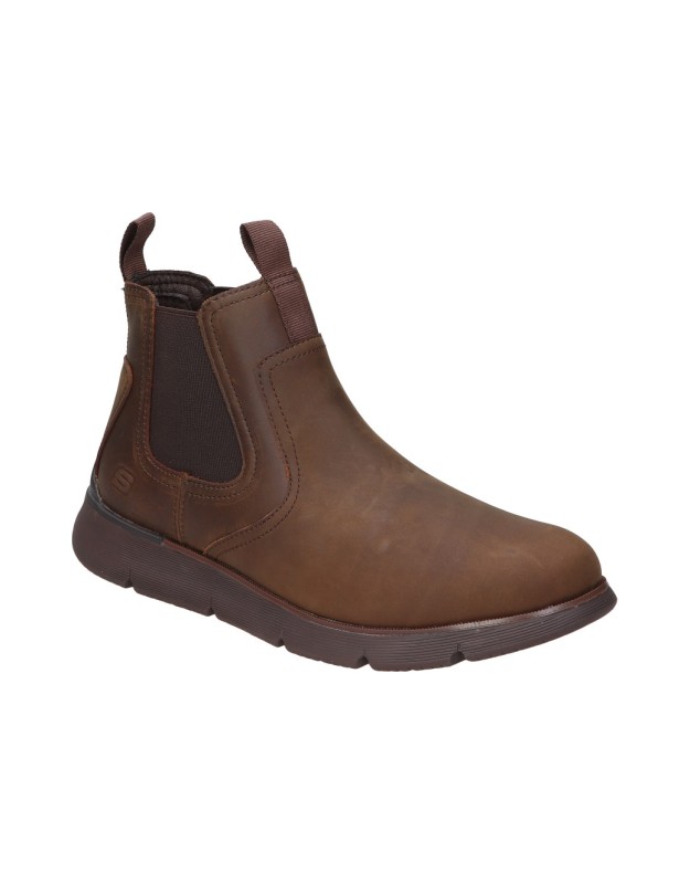 Botas Chelsea SKECHERS Air-Cooled Memory Foam para Hombre color Marrón 205227-CHOC