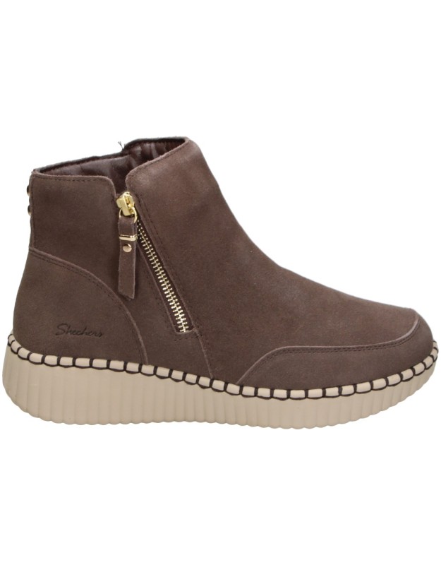Botines de Cuña SKECHERS para Mujer color Marrón Chocolate 169086-CHOC