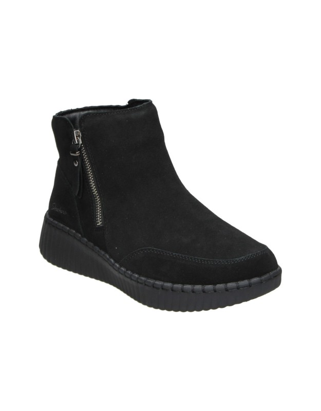 Botines SKECHERS con Cuña para Mujer color Negro 169086-BBK