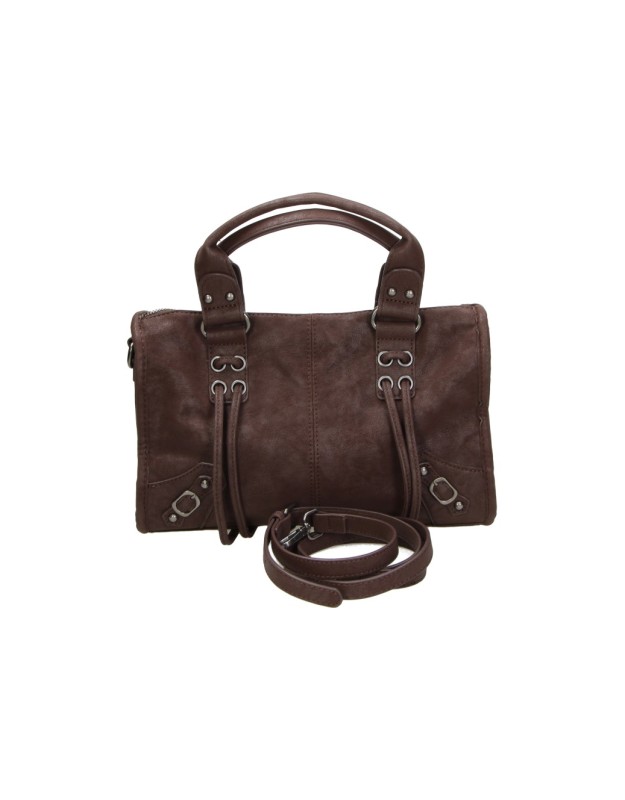 Bolso Bowling LAURA SANZ con Bandolera para Mujer color Marrón DFL260280