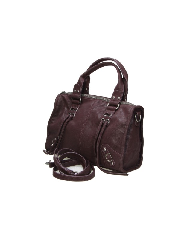 Bolso Bowling LAURA SANZ con Bandolera para Mujer color Burdeos DFL260280