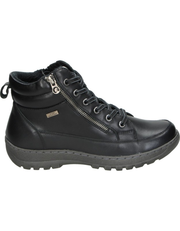 Botines CORONEL TAPIOCA con Cordones y Cremallera para Mujer color Negro T580-11