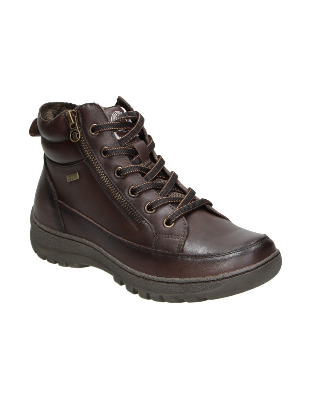Botines cómodo de mujer C. TAPIOCA t580-18 color marrón
