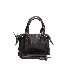 Bolso Bowling LAURA SANZ efecto Coco para Mujer color Marrón Chocolate R S6344