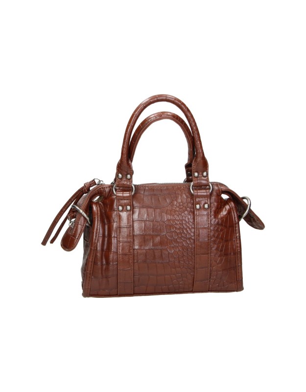 Bolso Bowling LAURA SANZ efecto Coco para Mujer color Café R S6344