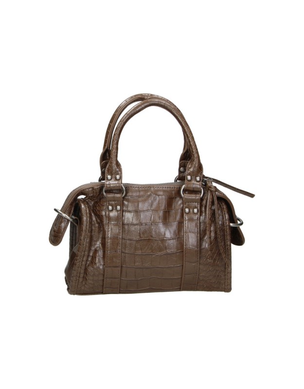 Bolso Bowling LAURA SANZ efecto Coco para Mujer color Marrón Taupe R S6344
