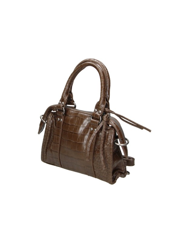 Bolso Bowling LAURA SANZ efecto Coco para Mujer color Marrón Taupe R S6344