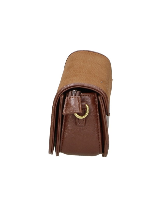 Bolso Bandolera LAURA SANZ para Mujer color Camel R S6514