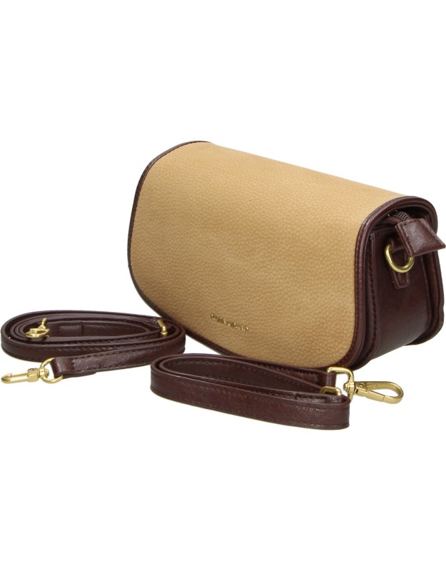 Bolso bandolera LAURA SANZ R S6514 en taupe para mujer