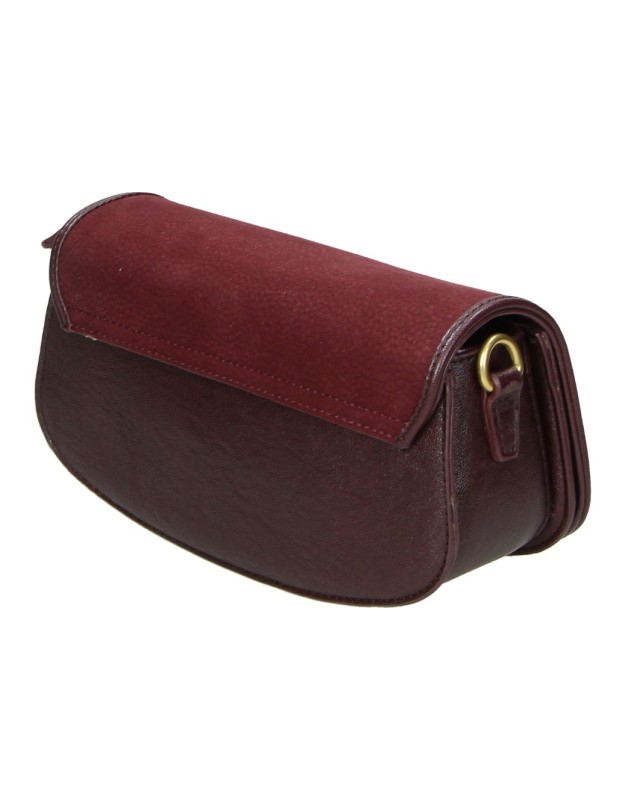 Bolso Bandolera LAURA SANZ para Mujer color Burdeos R S6514
