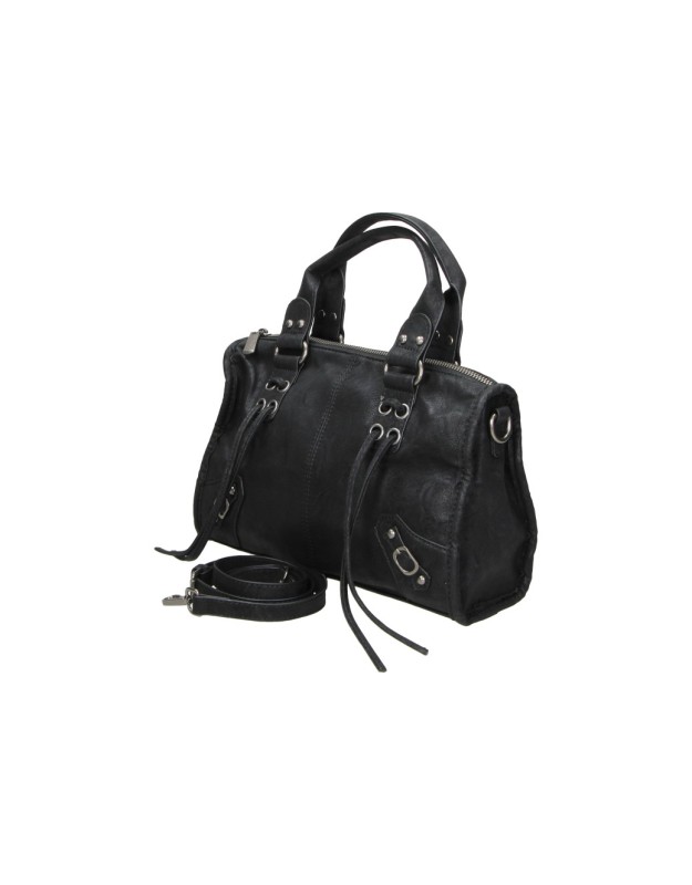 Bolso Bowling LAURA SANZ con Bandolera para Mujer color Negro DFL260280