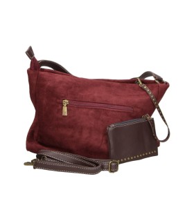Bolso Shopper LAURA SANZ con Accesorio color Burdeos M DLX260468