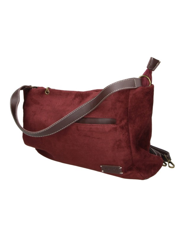 Bolso Shopper LAURA SANZ con Accesorio color Burdeos M DLX260468