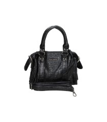 Bolso Bowling LAURA SANZ efecto Coco para Mujer color Negro R S6344