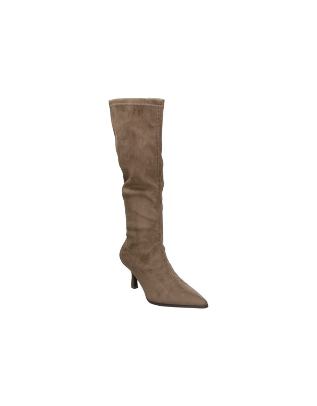 Botas de Tacón D’ANGELA Altas para Mujer Color Taupe DDN31888