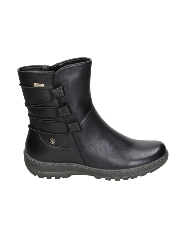 Botines CORONEL TAPIOCA Water Repellent para Mujer de Piel en Negro t571-11