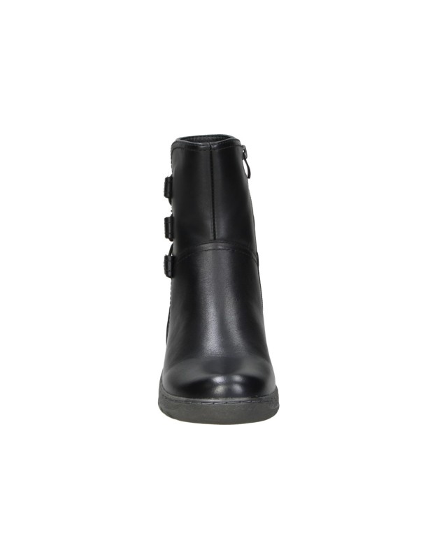 Botines CORONEL TAPIOCA Water Repellent para Mujer de Piel en Negro t571-11