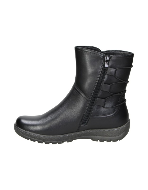 Botines CORONEL TAPIOCA Water Repellent para Mujer de Piel en Negro t571-11