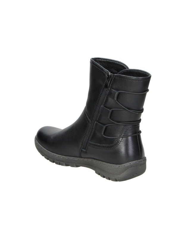 Botines CORONEL TAPIOCA Water Repellent para Mujer de Piel en Negro t571-11