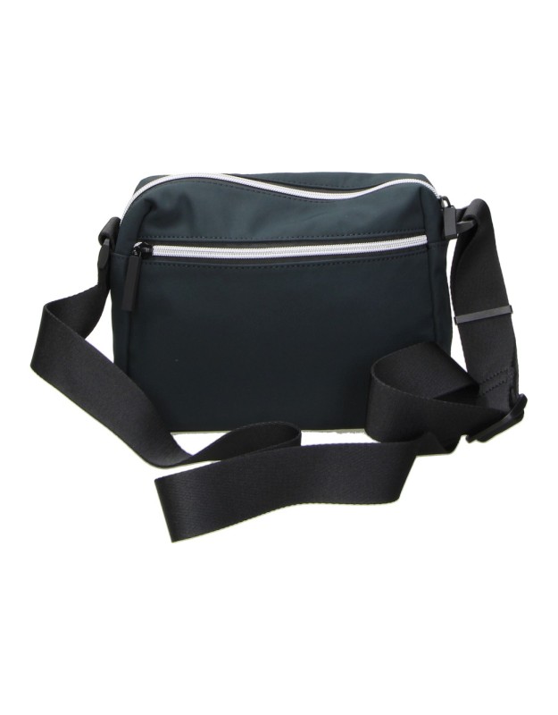 Bandolera BEMYND para Mujer color Negro con Doble Cremallera y Correa Ajustable BM1031