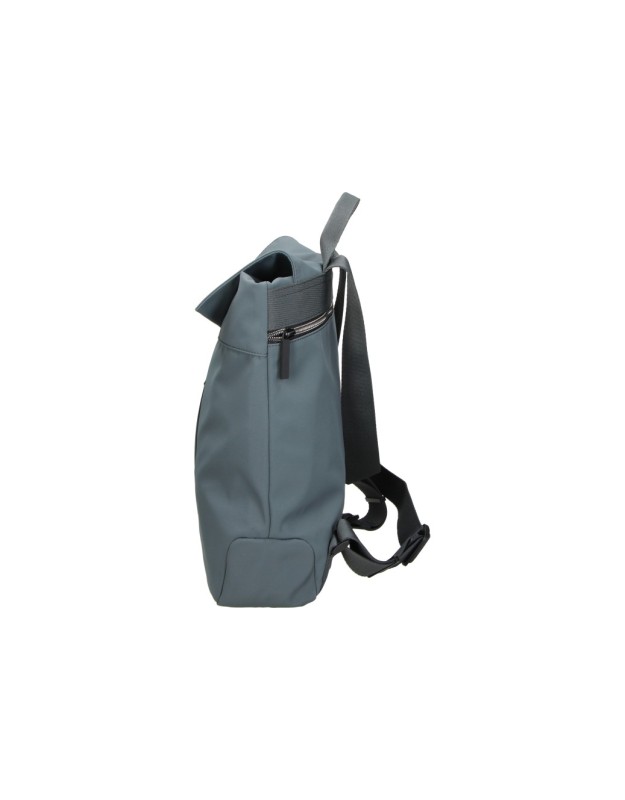 Mochila BEMYND para Mujer color Gris con Solapa y Bolsillo Vertical BM1072