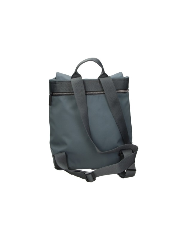 Mochila BEMYND para Mujer color Gris con Solapa y Bolsillo Vertical BM1072