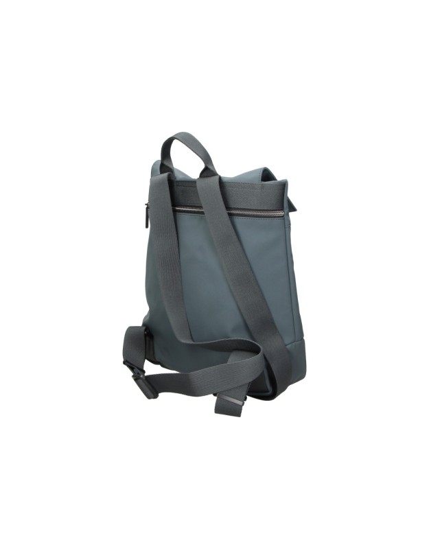 Mochila BEMYND para Mujer color Gris con Solapa y Bolsillo Vertical BM1072