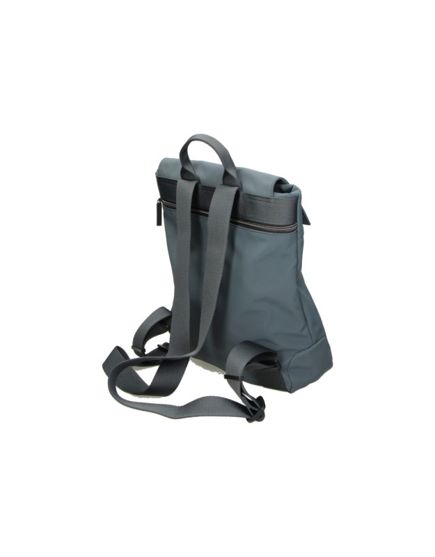 Mochila BEMYND para Mujer color Gris con Solapa y Bolsillo Vertical BM1072