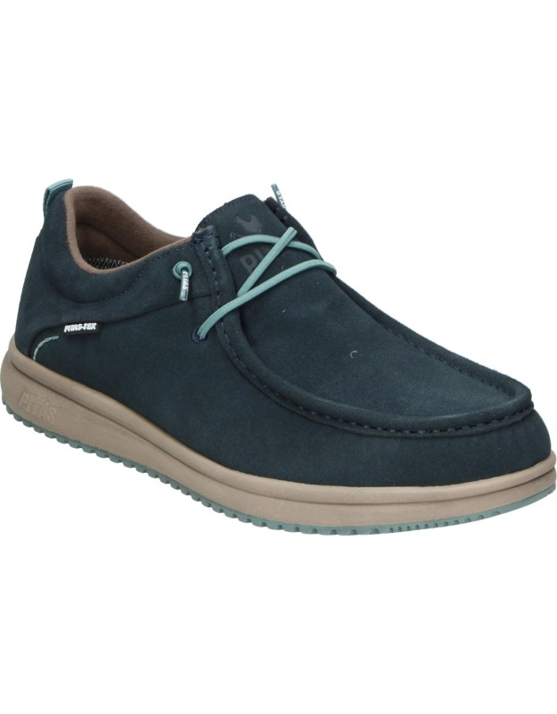 Zapato PITAS de Piel Waterproof Osaka para Hombre en Azul Marino