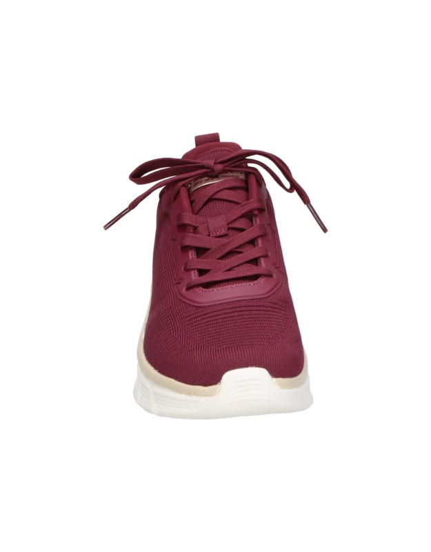 Zapatillas para mujer plataforma SKECHERS 117385-burg en rojo