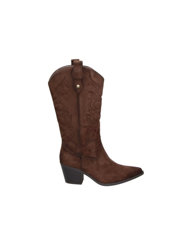 Botas cowboy con tacón D'Angela DJC31938 marrones para mujer