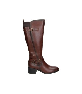 Botas altas de tacón D'Angela DHS31953 marrones para mujer