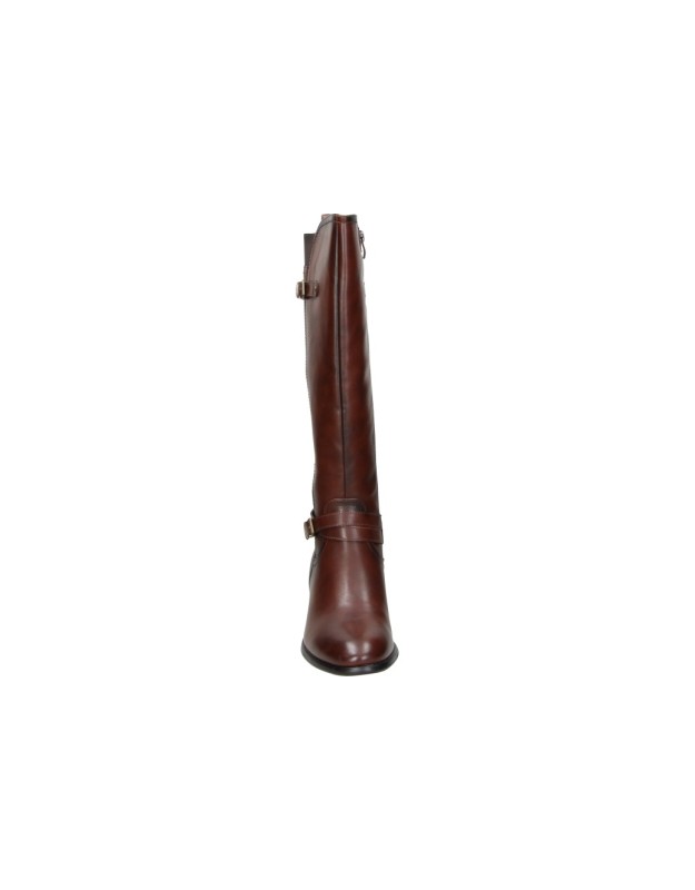 Botas altas de tacón D'Angela DHS31953 marrones para mujer