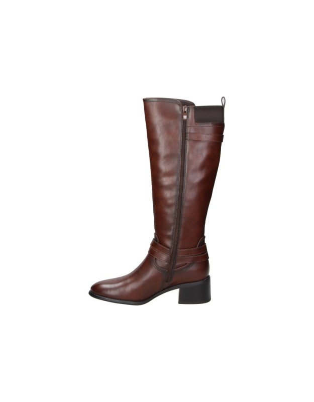 Botas altas de tacón D'Angela DHS31953 marrones para mujer